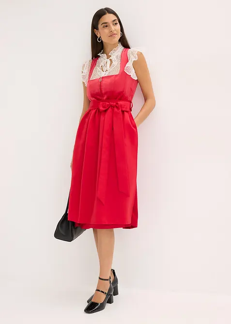 Mellanlång dirndl med sammet (2 delar), bonprix