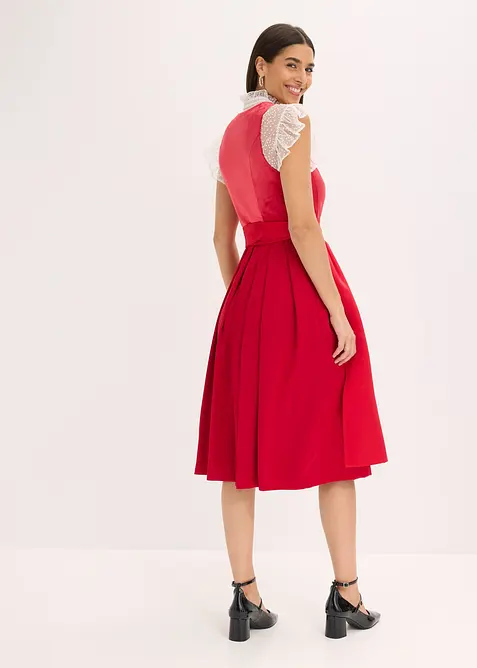 Mellanlång dirndl med sammet (2 delar), bonprix