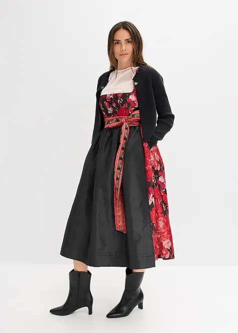 Dirndl med broderat förkläde (2 delar), bonprix