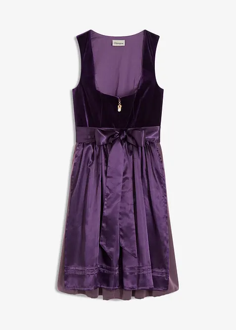 Mellanlång dirndl med sammet (2 delar), bonprix