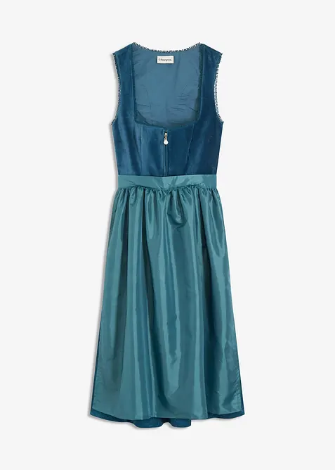 Mellanlång dirndl med sammet (2 delar), bonprix