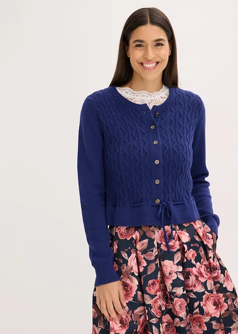 Folkdräktsinspirerad cardigan, bonprix