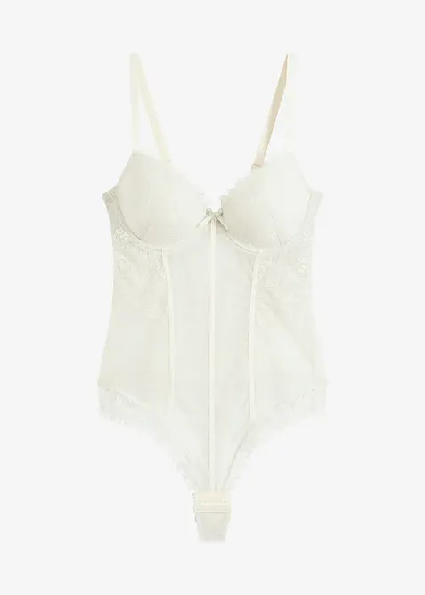 Stringbody med stretchig spets, bonprix