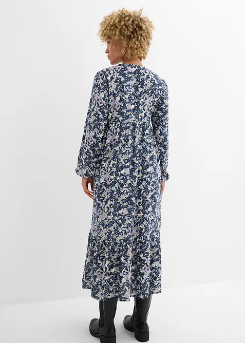 Blusklänning i viskos, bonprix