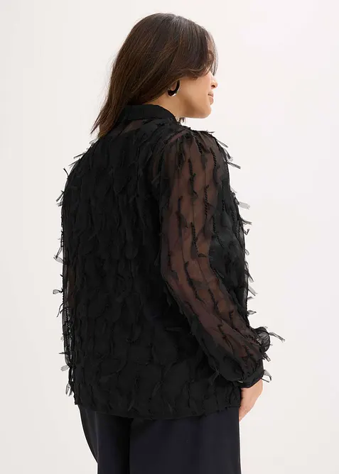 Blus med fransdetaljer, bonprix