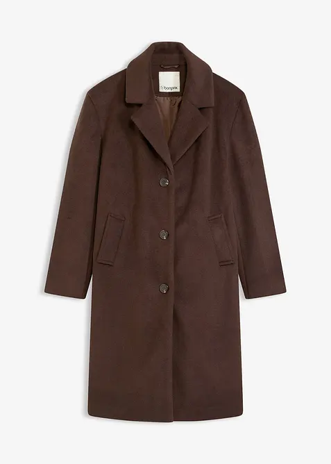 Kort kappa med yllelook, bonprix