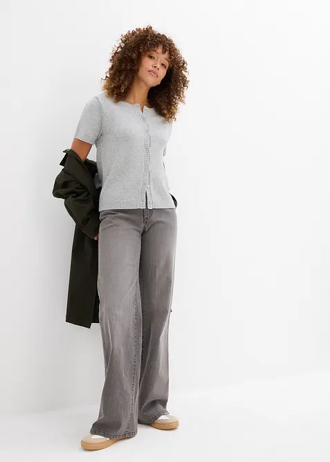 Stickad kofta, bonprix