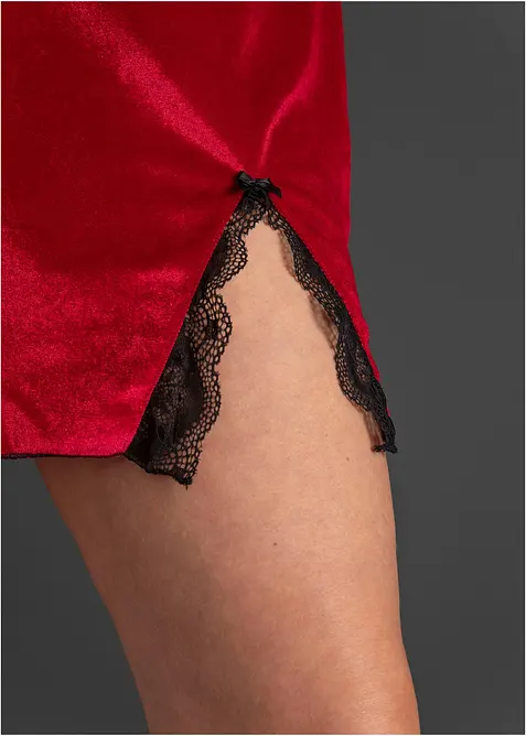 Sammetsklänning, bonprix