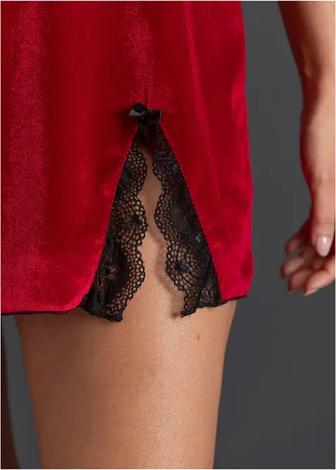 Sammetsklänning, bonprix