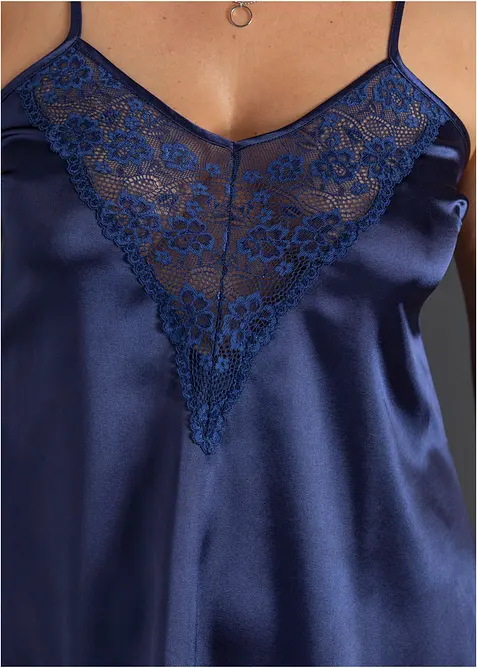 Negligé i satin, bonprix