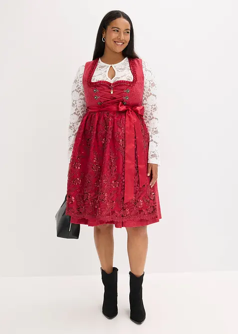Dirndl med paljettf&ouml;rkl&auml;de (2 delar), bonprix