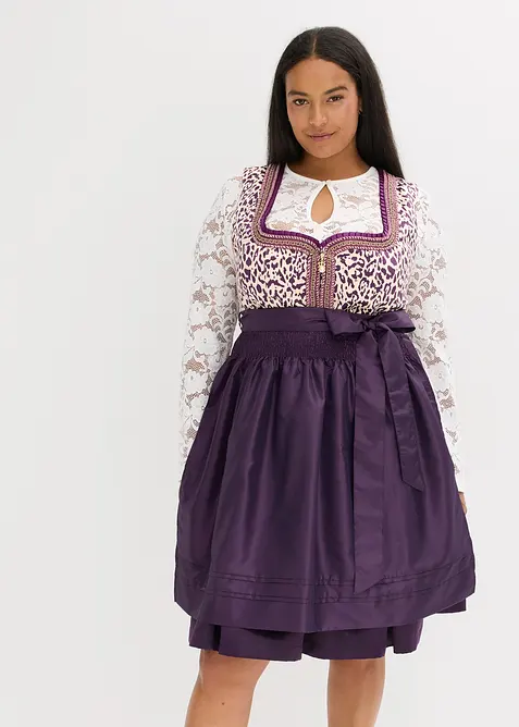 Dirndl med broderat förkläde (2 delar), bonprix