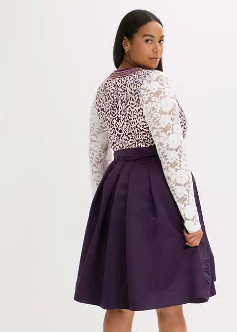 Dirndl med broderat förkläde (2 delar), bonprix