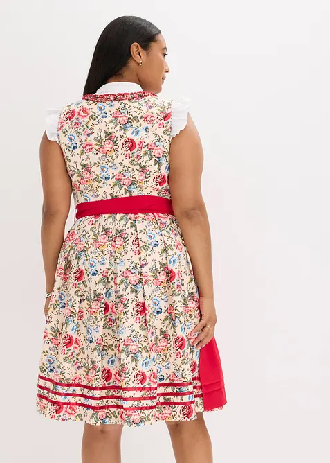 Dirndl med broderat förkläde (2 delar), bonprix