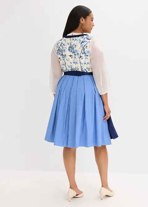 Dirndl med broderat förkläde (2 delar), bonprix