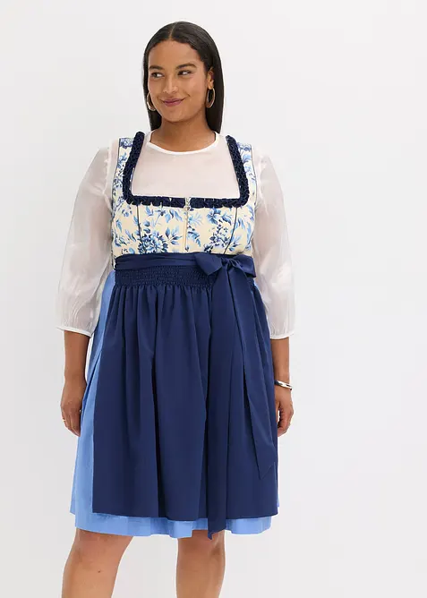 Dirndl med broderat förkläde (2 delar), bonprix