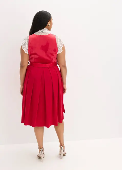 Mellanlång dirndl med sammet (2 delar), bonprix
