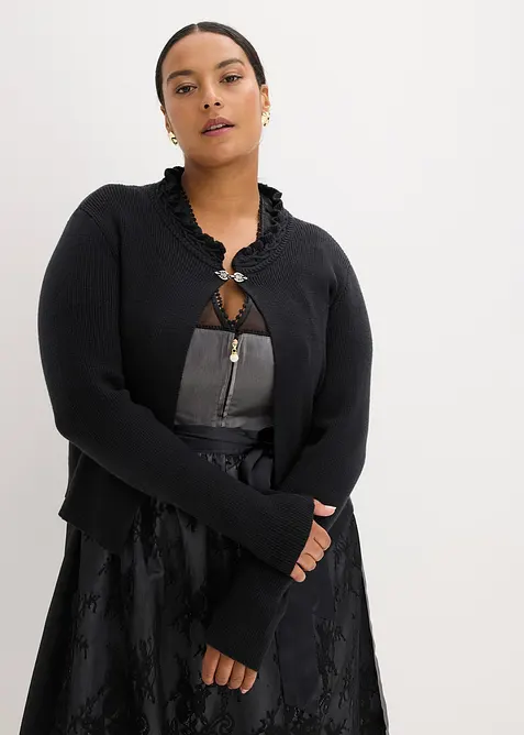 Folkdr&auml;ktsinspirerad cardigan, bonprix