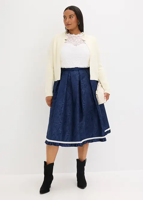 Folkdr&auml;ktsinspirerad cardigan, bonprix