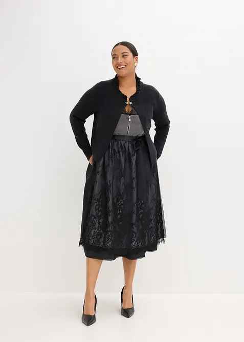 Folkdr&auml;ktsinspirerad cardigan, bonprix