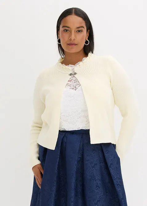 Folkdr&auml;ktsinspirerad cardigan, bonprix