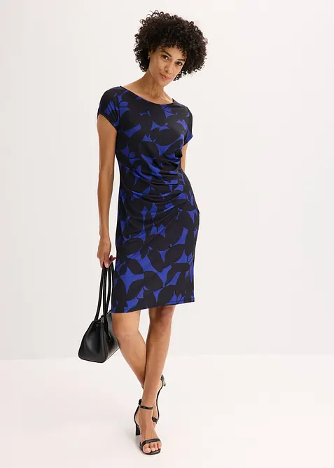 Jerseyklänning i återvunnen polyester, bonprix