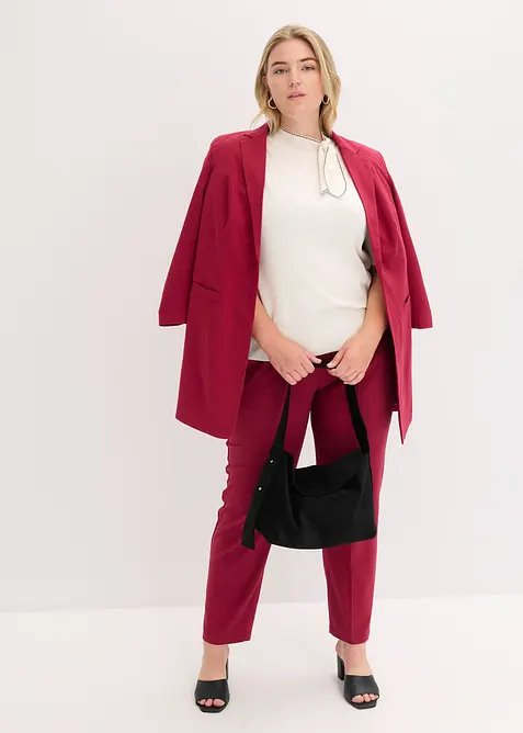 Dra-på-byxa med pressveck, bonprix