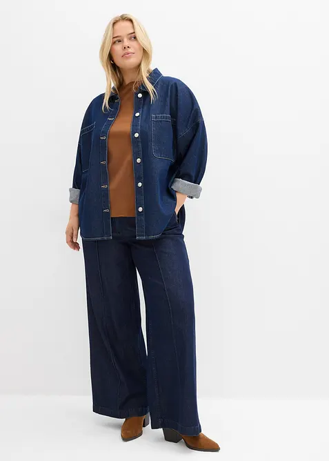 T-shirt av tjock ekologisk bomull, bonprix