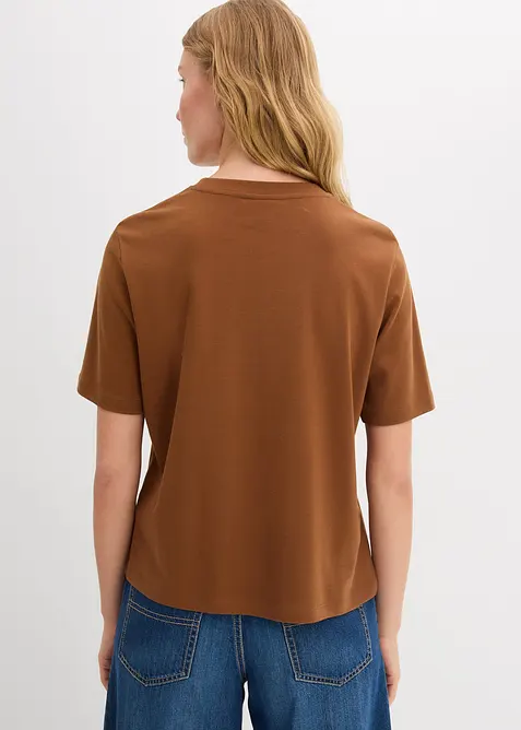 T-shirt av tjock ekologisk bomull, bonprix
