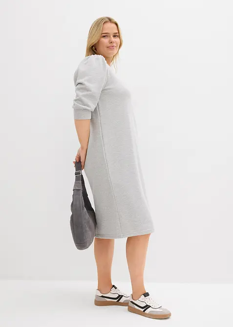 Trikåklänning med trekvartsärm, bonprix