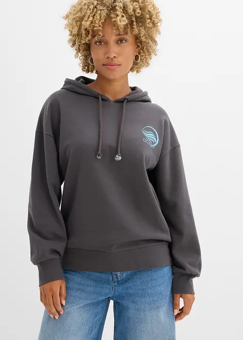 Luvtröja av ren bomull, bonprix