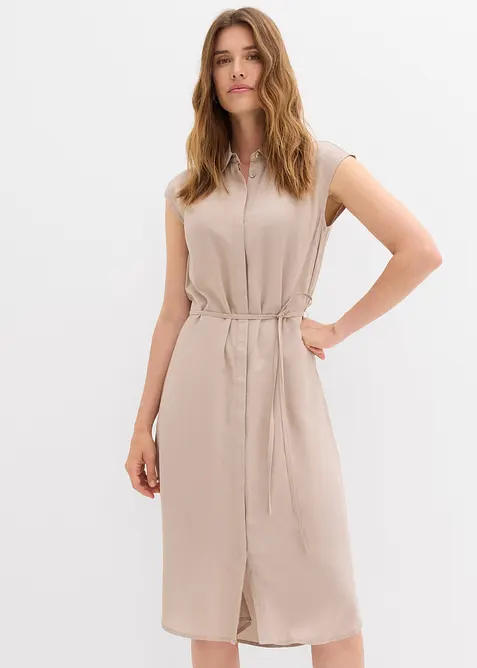 Klänning av mjuk viskos, bonprix