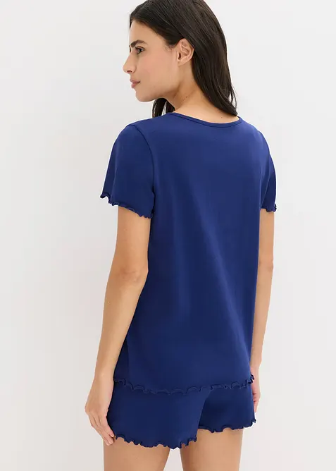 Pyjamas med knappslå och shorts, bonprix