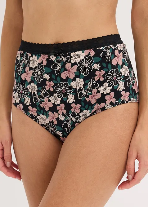 Midjetrosa med ekologisk bomull (4-pack), bonprix