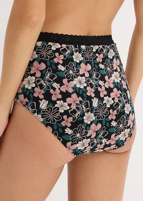 Midjetrosa med ekologisk bomull (4-pack), bonprix