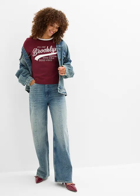 T-shirt i ren ekologisk bomull, bonprix