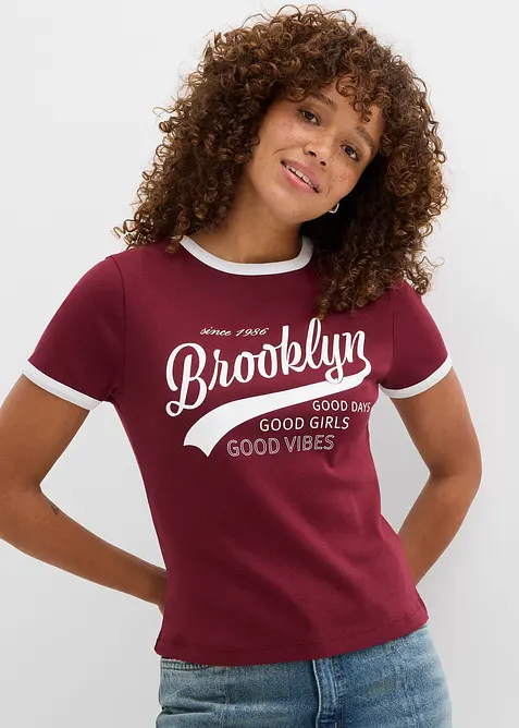 T-shirt i ren ekologisk bomull, bonprix