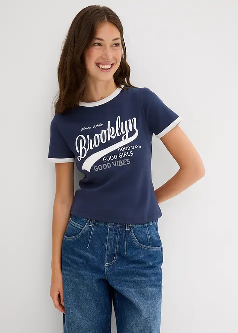 T-shirt i ren ekologisk bomull, bonprix