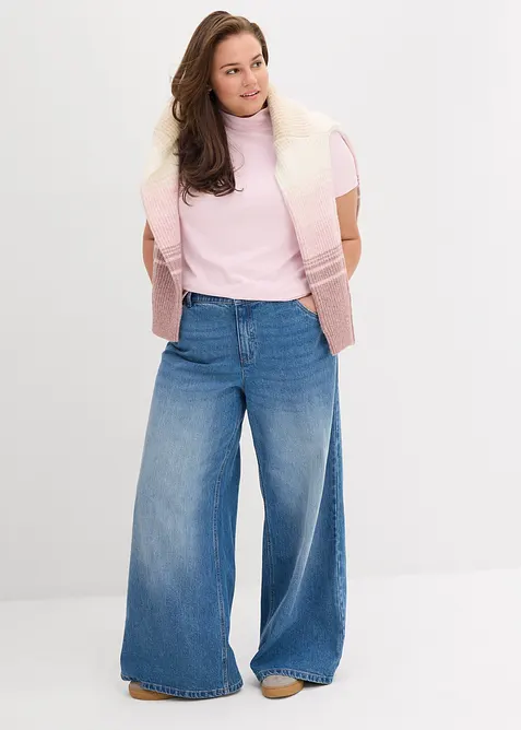 T-shirt i lång modell, bonprix