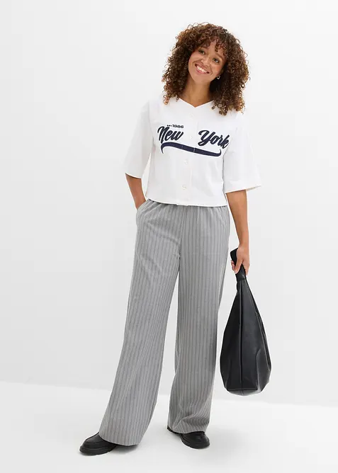 Sweatshirt i oversizemodell av mjuk bomullsmix, bonprix