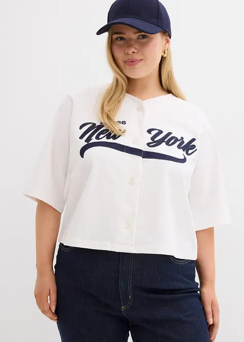 Sweatshirt i oversizemodell av mjuk bomullsmix, bonprix