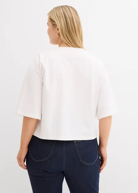 Sweatshirt i oversizemodell av mjuk bomullsmix, bonprix