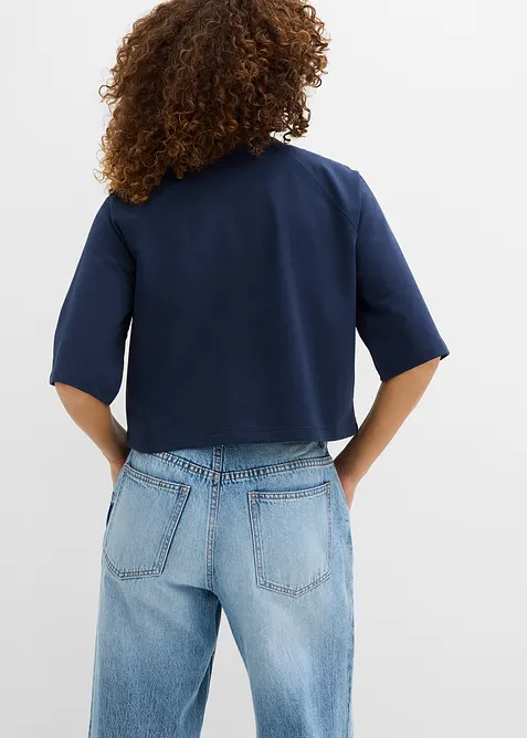 Sweatshirt i oversizemodell av mjuk bomullsmix, bonprix