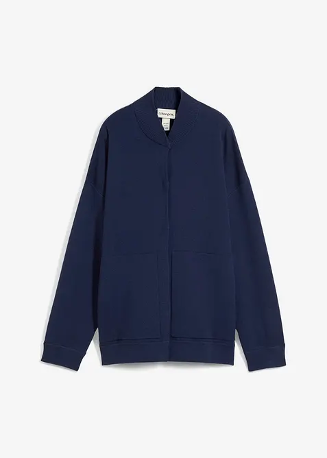 Oversizecardigan med merinoull, bonprix