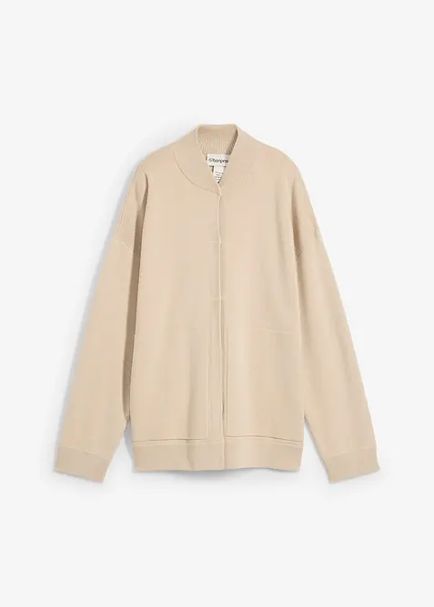 Oversizecardigan med merinoull, bonprix