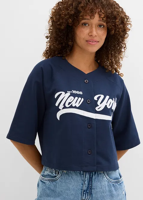 Sweatshirt i oversizemodell av mjuk bomullsmix, bonprix