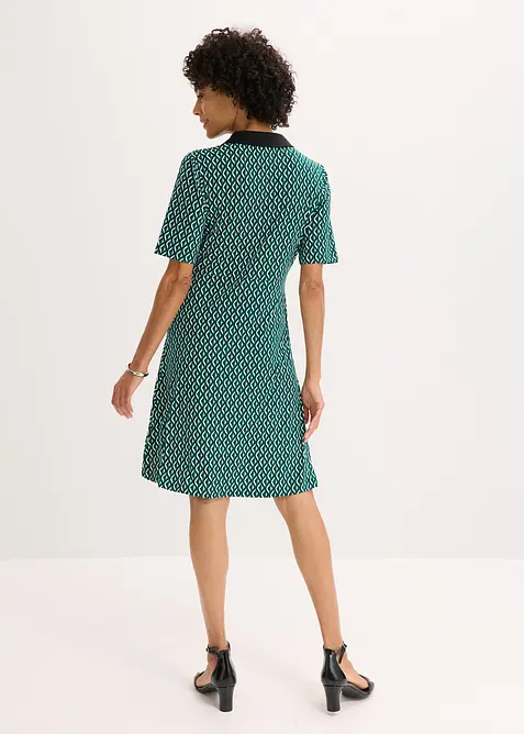 Midiklänning med tenniskrage, bonprix