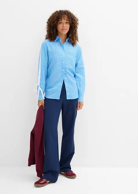 Oversized skjorta av ren, ekologisk bomull, bonprix