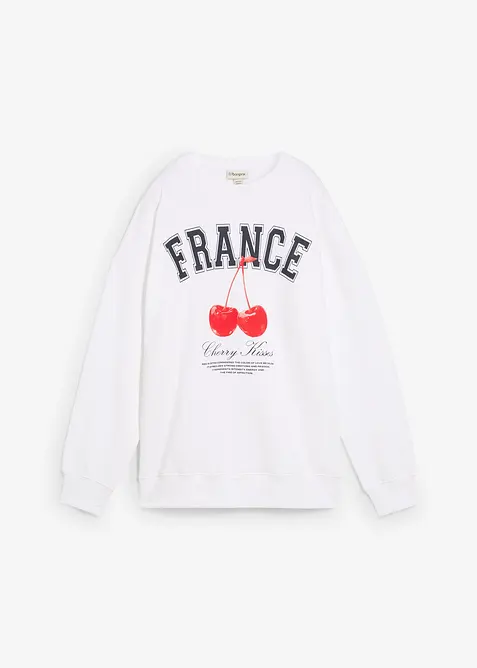 Oversized sweatshirt av ekologisk bomull, bonprix