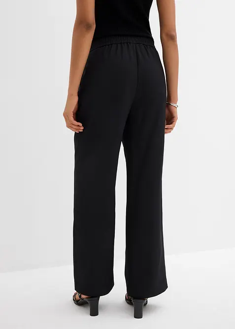 Dra p&aring;-byxa med twillstruktur, bonprix